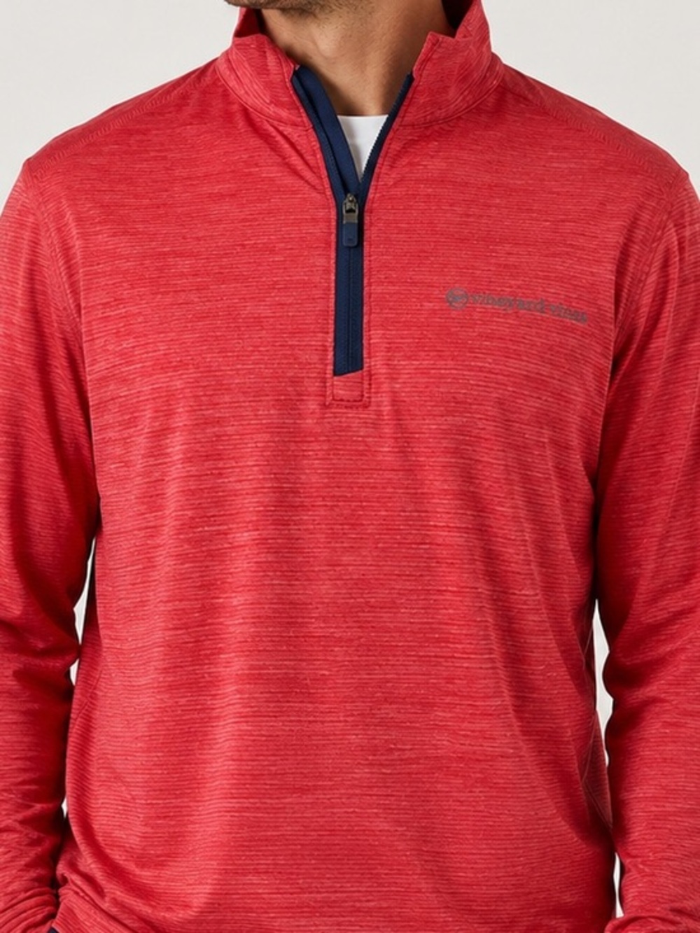 Vineyard Vines Men’s Sankaty Performance Quarter Zip Resort Red Pullover Small - Picture 1 of 8